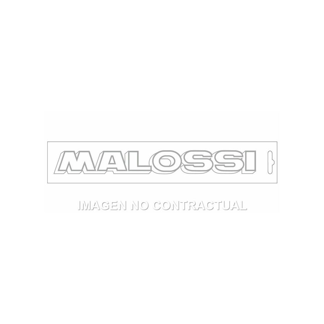 Adhesivo Malossi Cromado