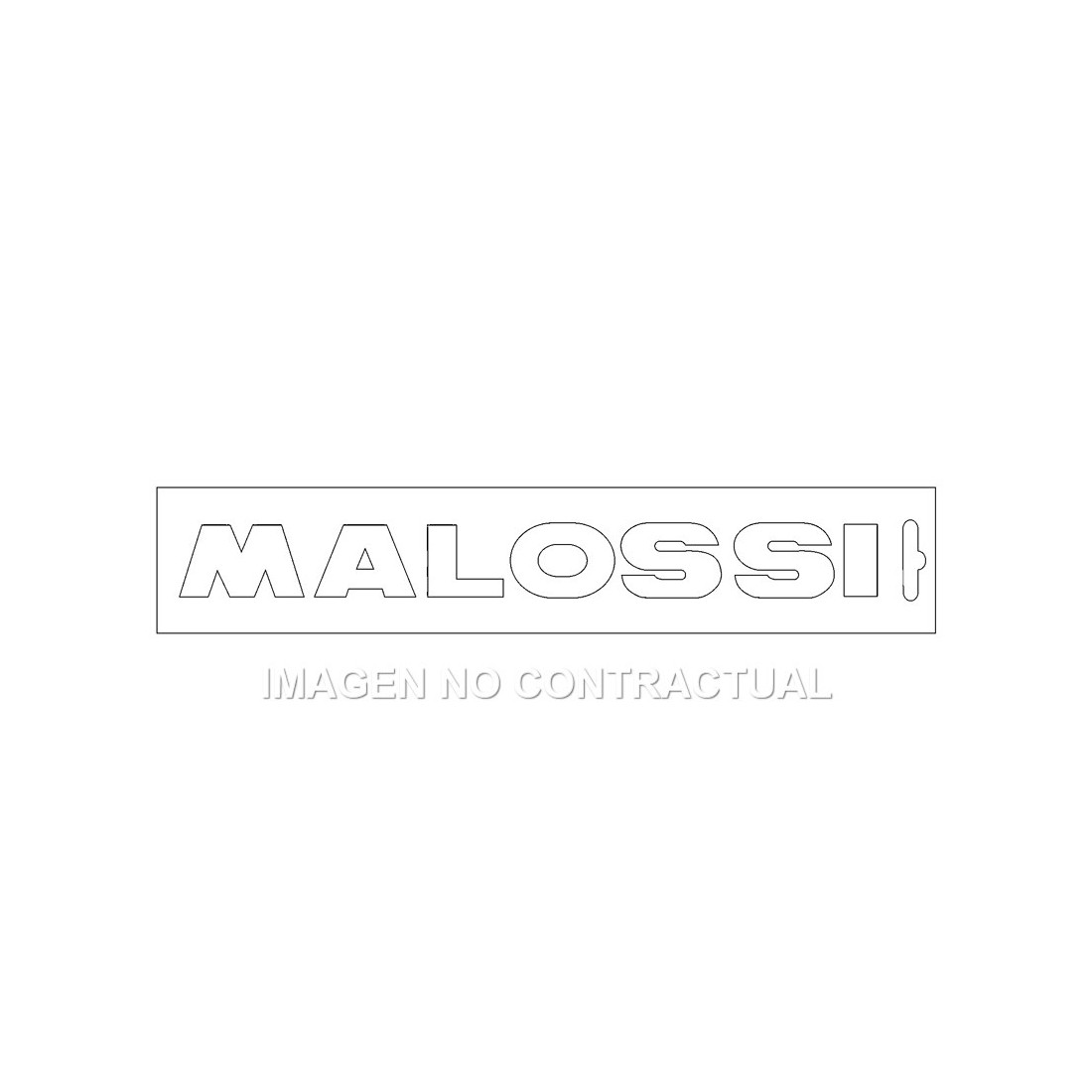 Adhesivo Malossi  Blanco 22 cm