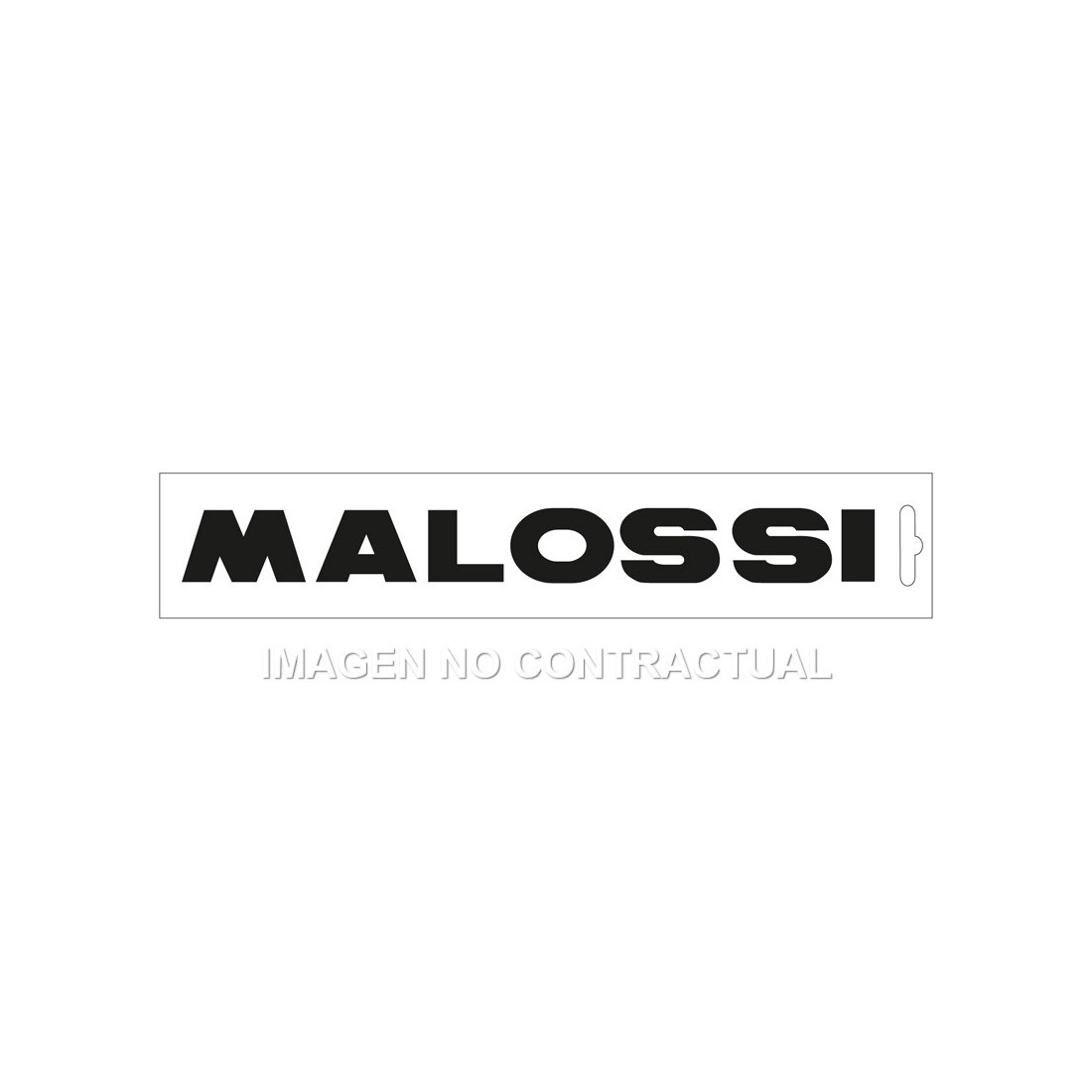 Adhesivo Malossi Negro 16,6 cm