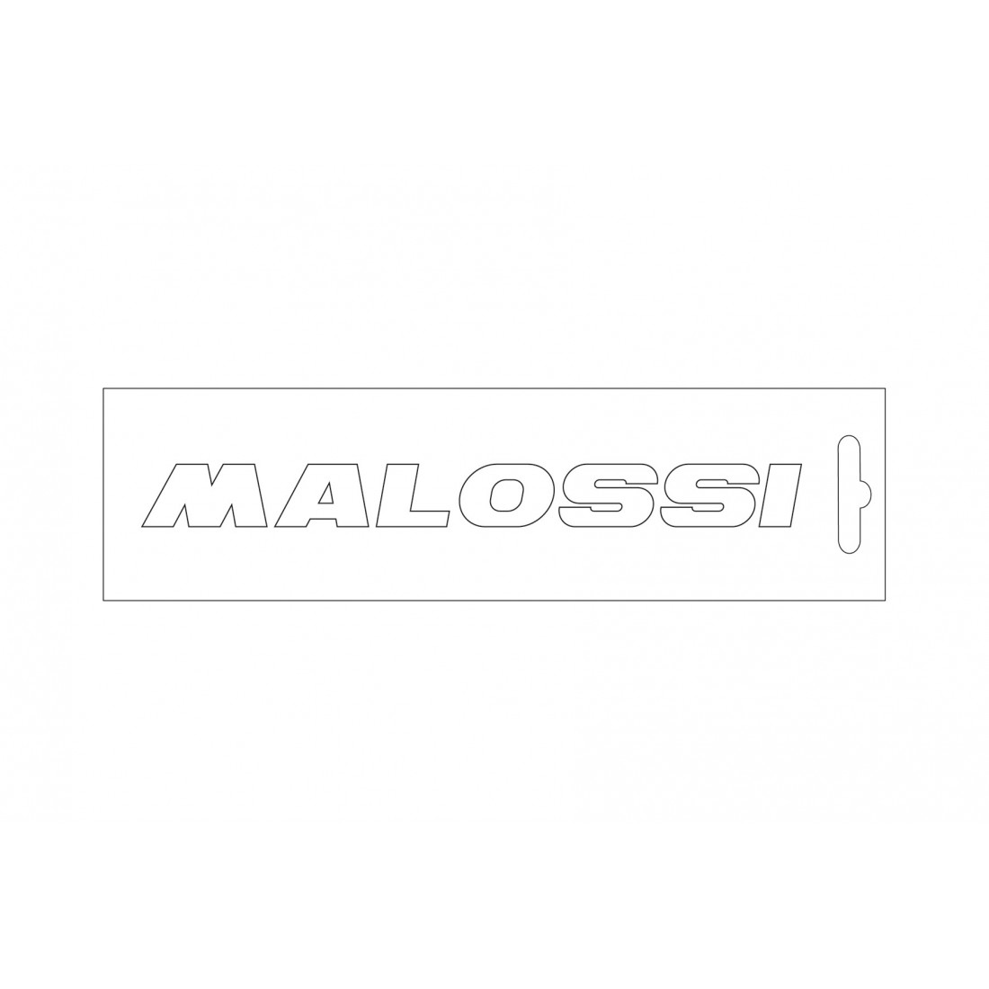 ADHESIVO MALOSSI BLANCO 14 CM