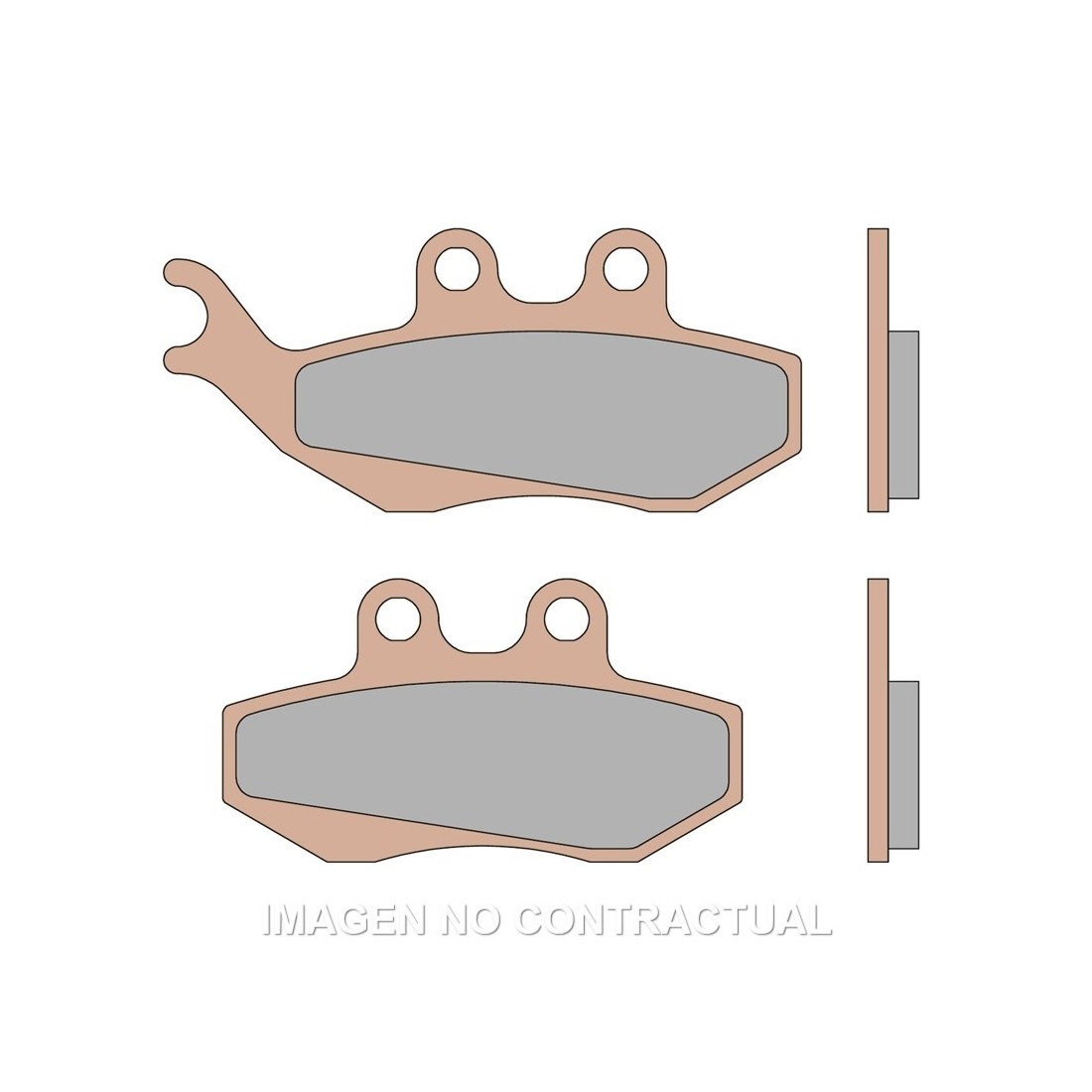 Pastilla Freno Malossi Brake Pads MHR SYNT Yamaha TZR 50
