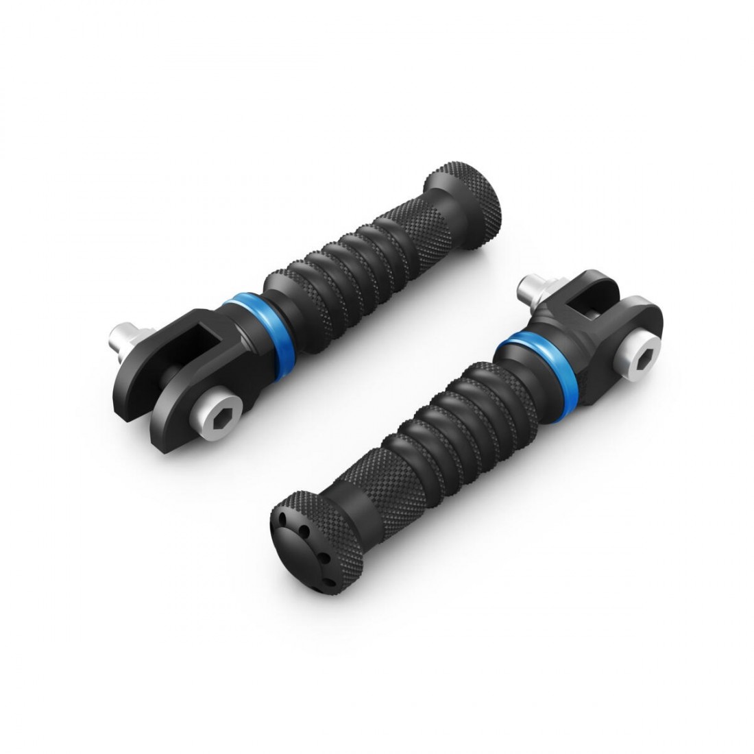 Estriberas Piloto Personalizadas Azul Yamaha MT-03 2025