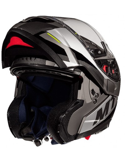 Casco MT Helmets FF106PRO Targo Pro Sound D15 Rojo Perla Brillo