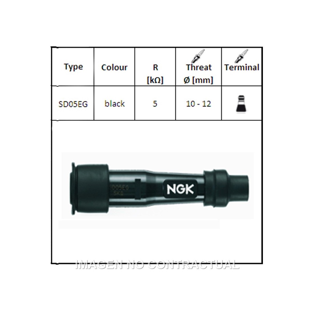 Pipa Bujía NGK SD05EG