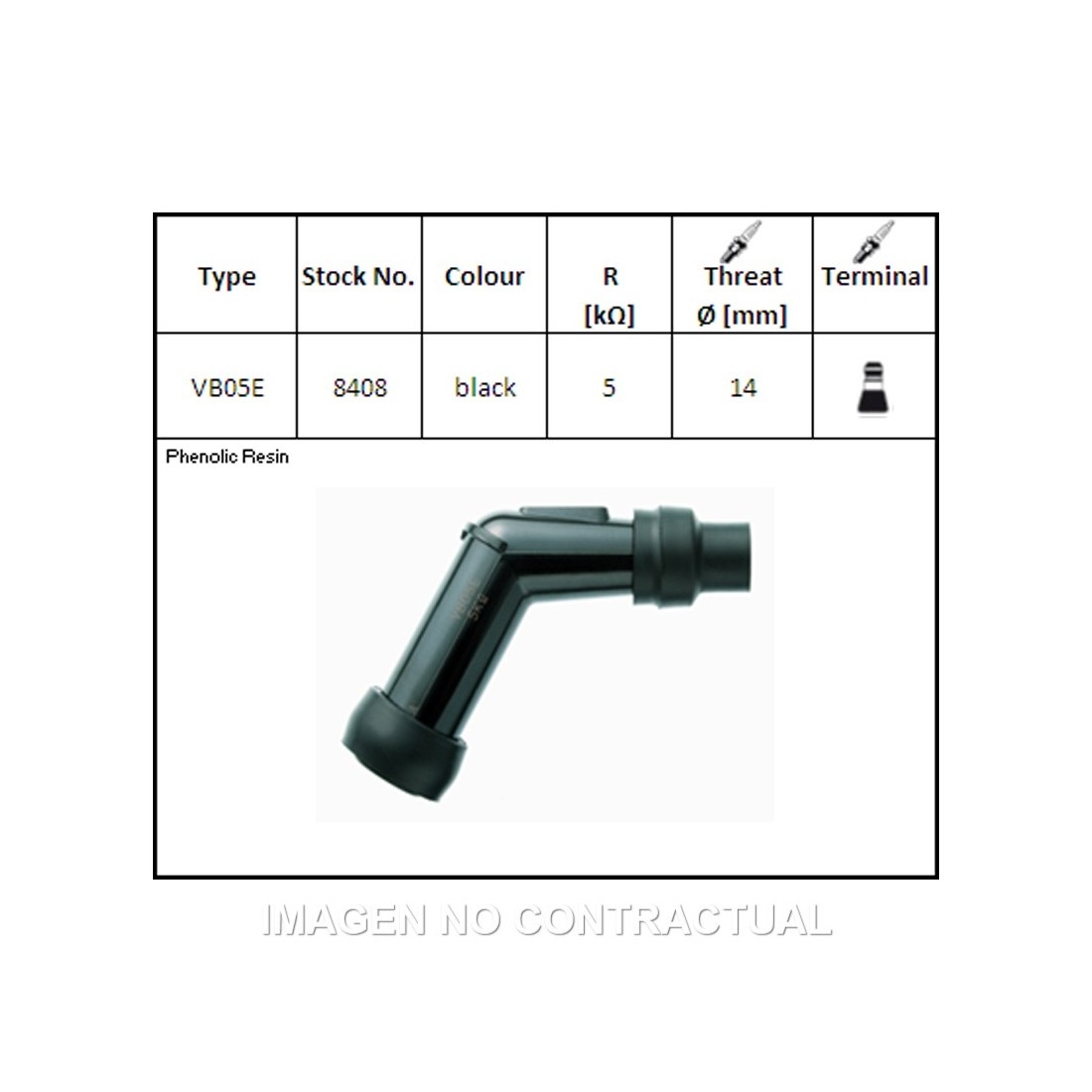 Pipa Bujía NGK VB05E