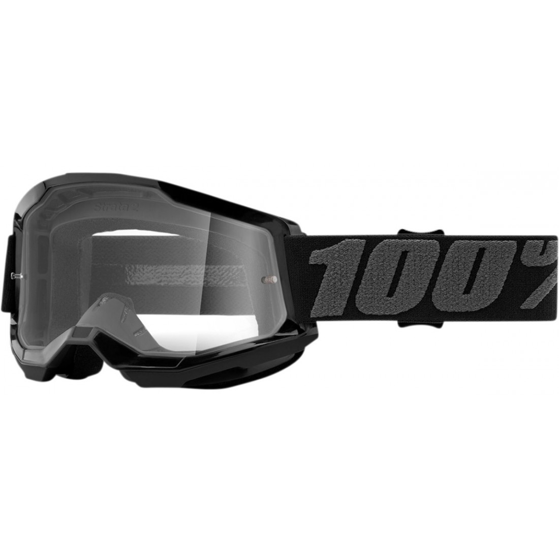 Gafas 100% Strata2 Black Clear