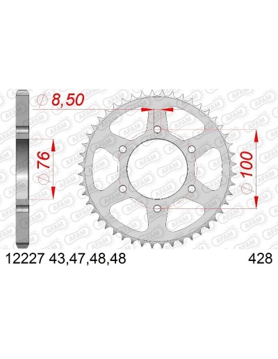 Corona Acero Afam 525X48 -...