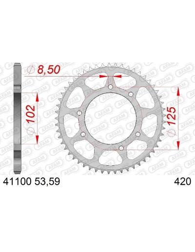 Corona Acero Afam 420 x 53...