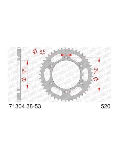 Corona Acero Afam 520X40 -...