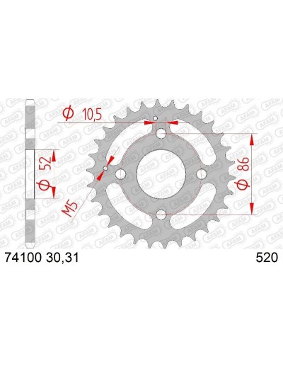 Corona Acero Afam 520X30 -...