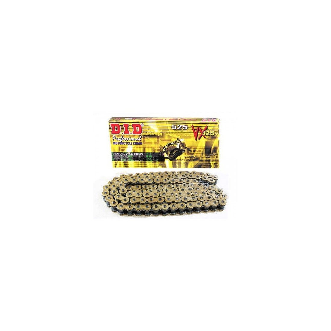 Cadena DID 525 VX (G&B) x 114 R