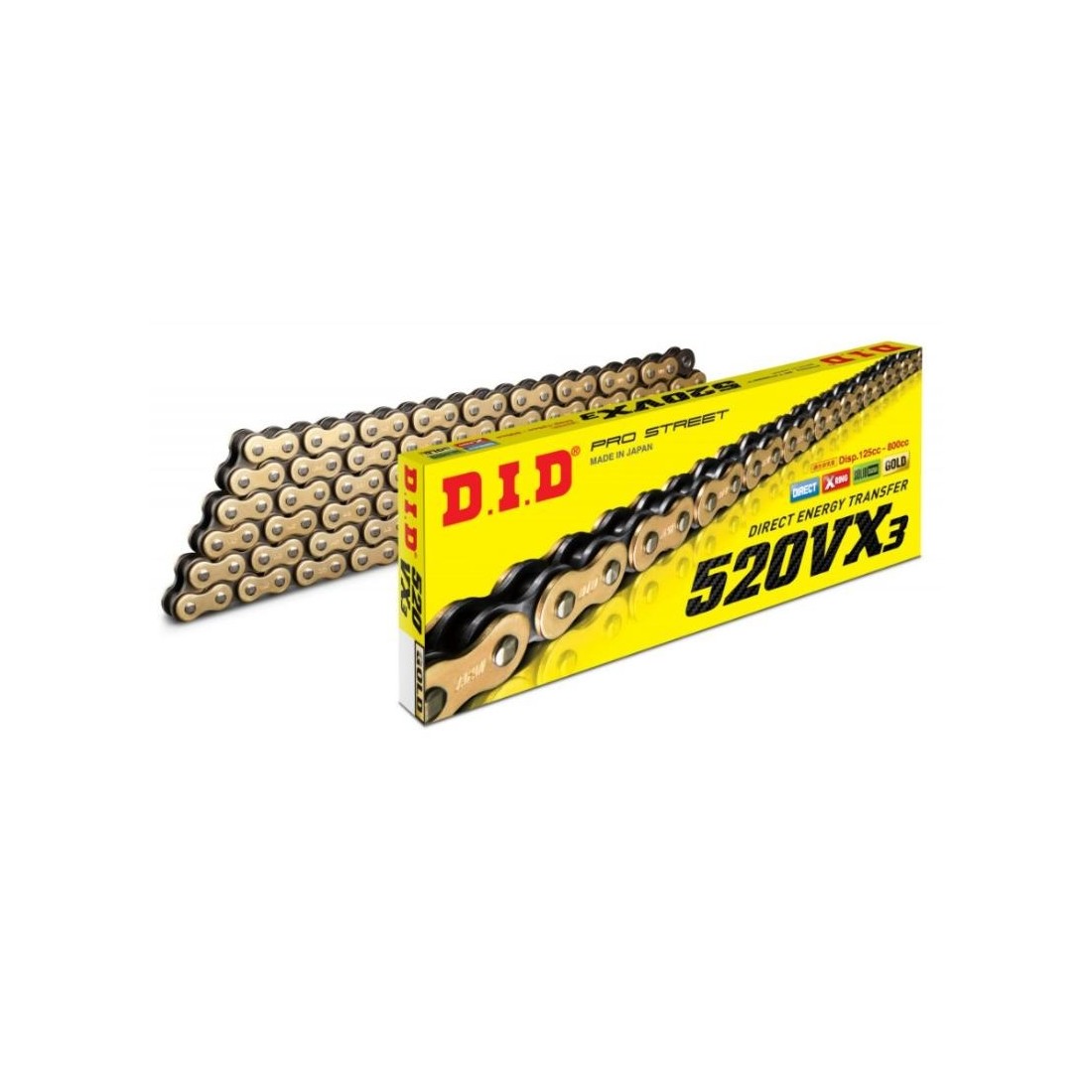 Cadena DID 520 VX3 (G&B) x 110 C