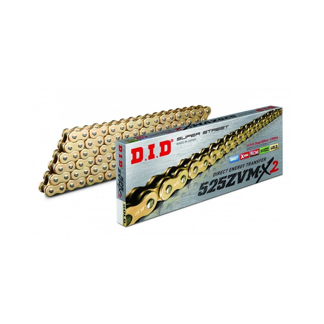 CADENA DID 525 ZVM-X2 (G&G) x 108 R