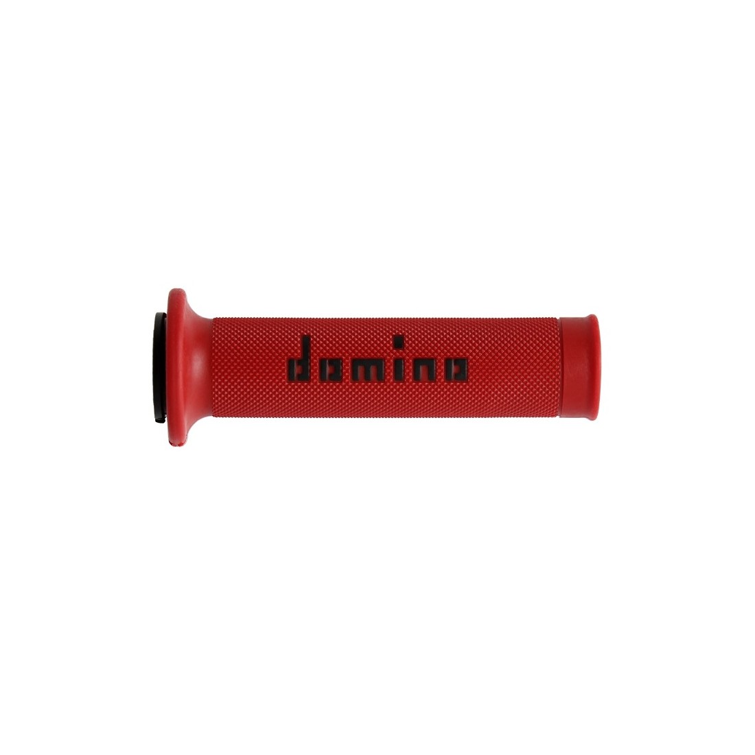 Puños Domino On Road Rojo/Negro Abiertos D 22 mm L 120-125