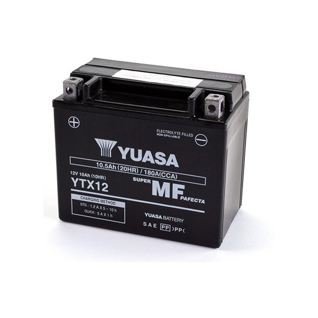 Batería Yuasa YTX12-WC Precargada