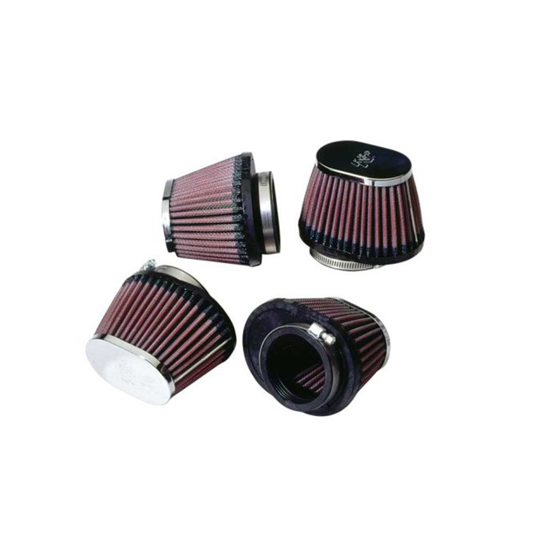 Filtros de potencia K&N D. 54mm. Tapa cromada