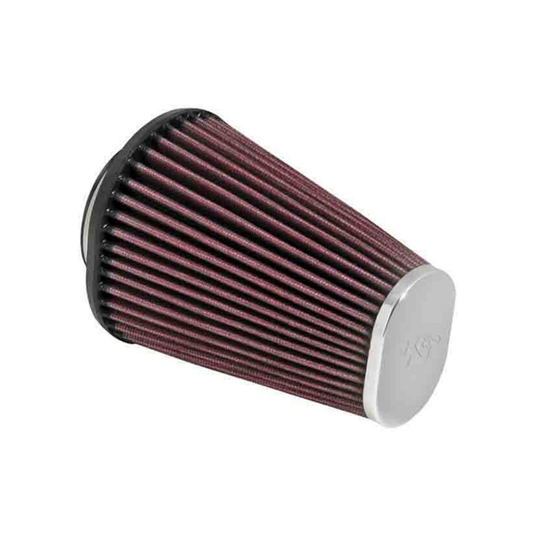 Filtro Potencia K&N Oval Tapa Cromada D. 62 mm