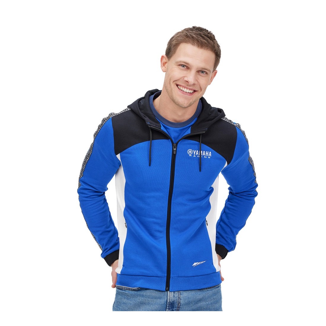 Sudadera Capucha ZIP Hombre Yamaha Paddock Blue TALLA JERSEY M