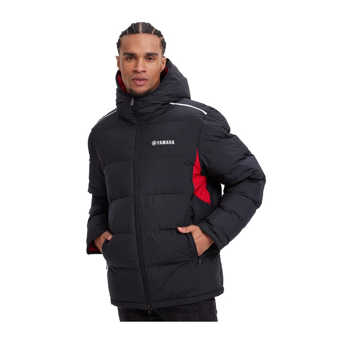 Chaqueta Abrigo Hombre Yamaha REVS Negro/Rojo TALLA JERSEY XS