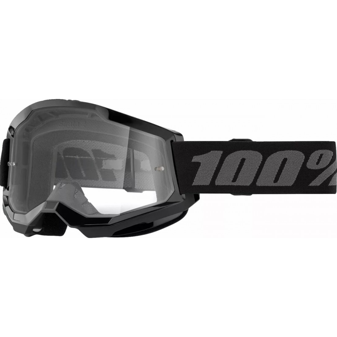 Gafas Infantiles 100% Strata2 JR Negro Lente Transp