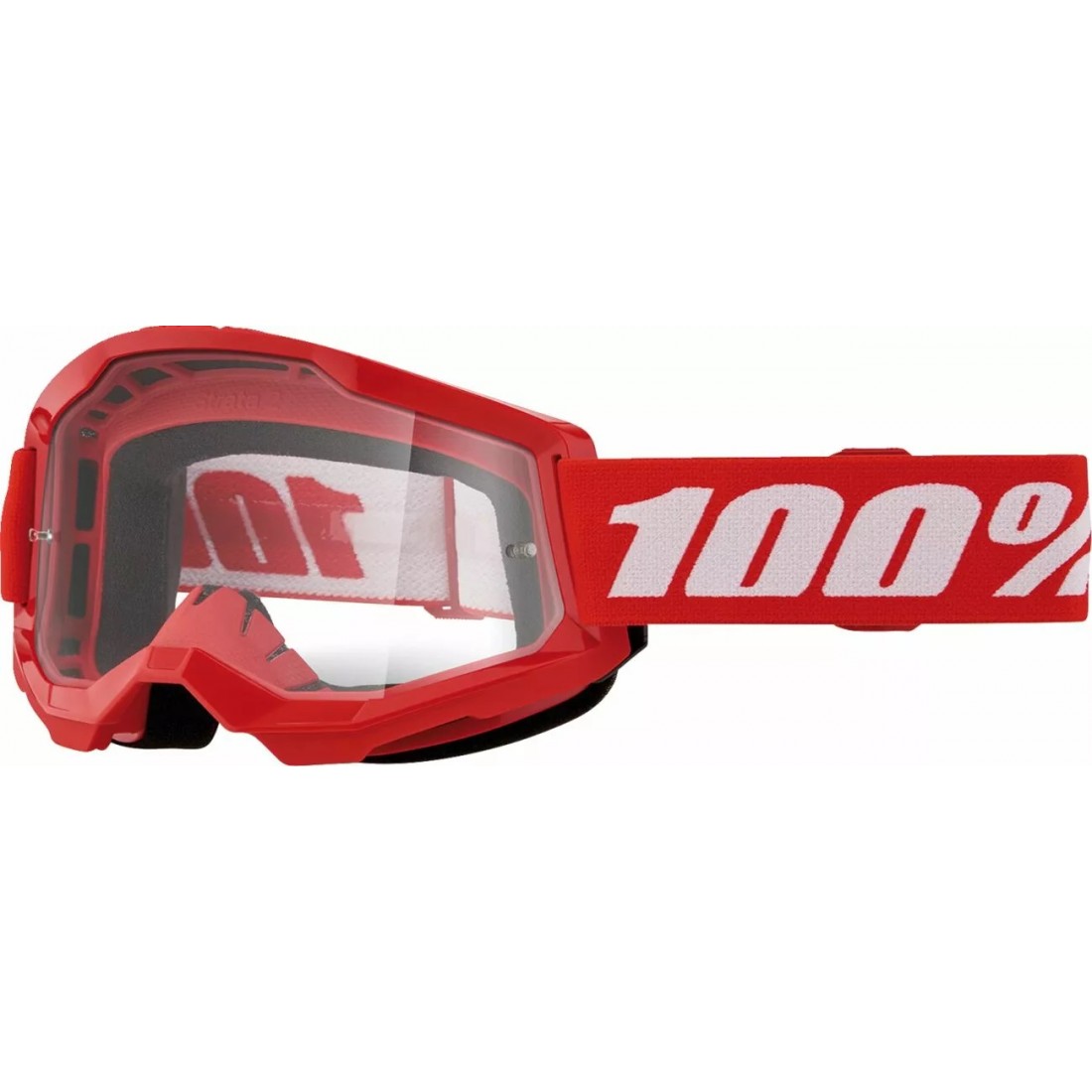 Gafas Infantiles 100% Strata2 JR Rojo Lente Transp