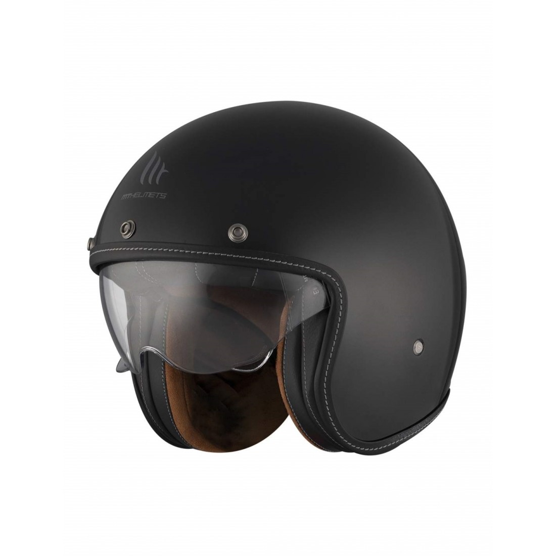 Casco MT OF507SV LE MANS 2 SV S SOLID A1 Negro Brillo TALLA CASCO S