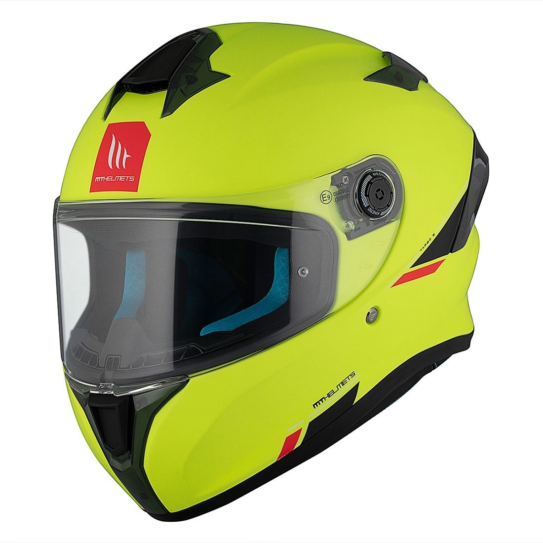 Casco MT FF106B TARGO S Solid A3 Amarillo Flúor Mate TALLA CASCO XS
