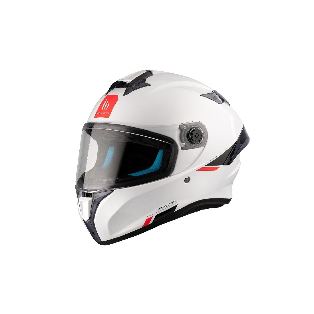 Casco MT FF106B TARGO S Solid A0 Blanco Perla Brillo TALLA CASCO XXS