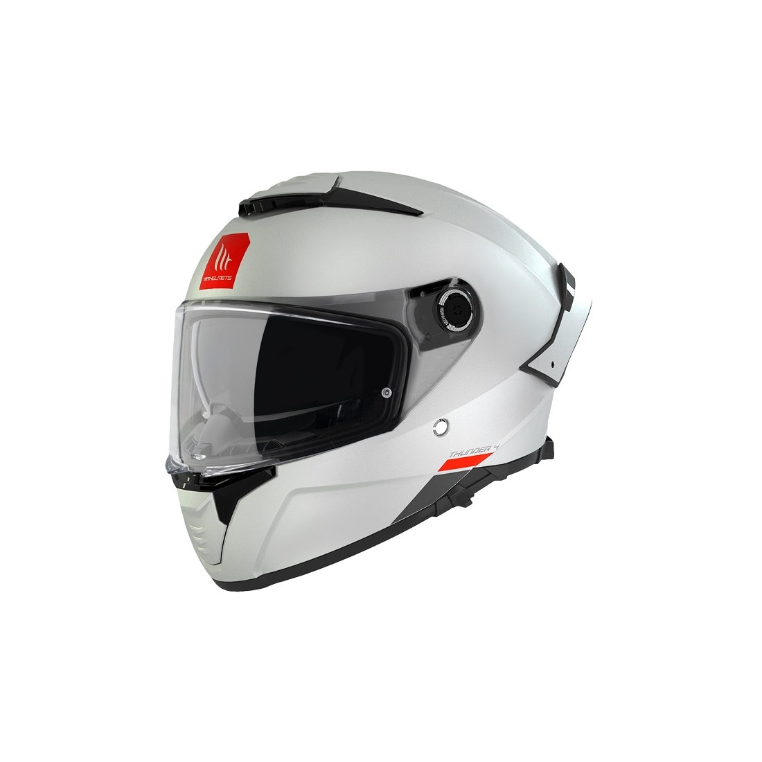 CASCO MT FF118SV THUNDER 4 SV SOLID A0 BLANCO PERLA BRILLO TALLA CASCO XS