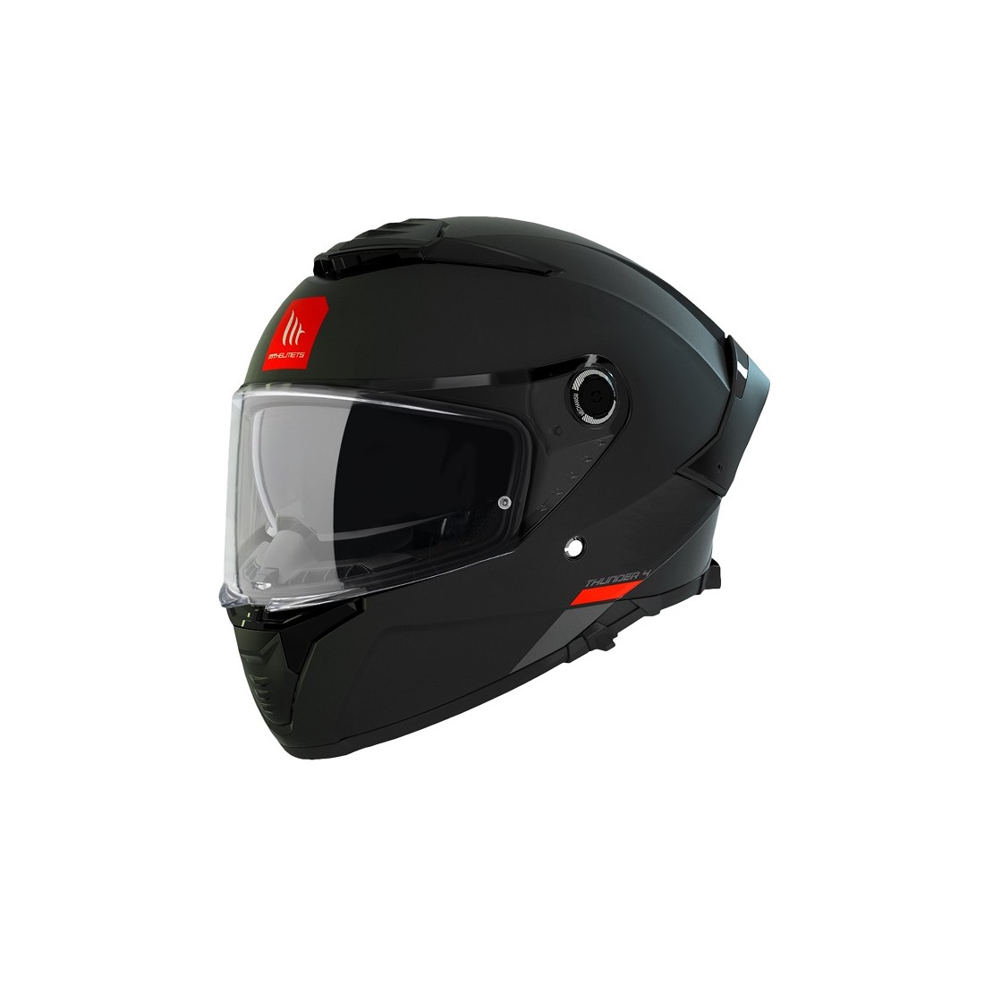 CASCO MT FF118SV THUNDER 4 SV SOLID A1 NEGRO MATE TALLA CASCO XS