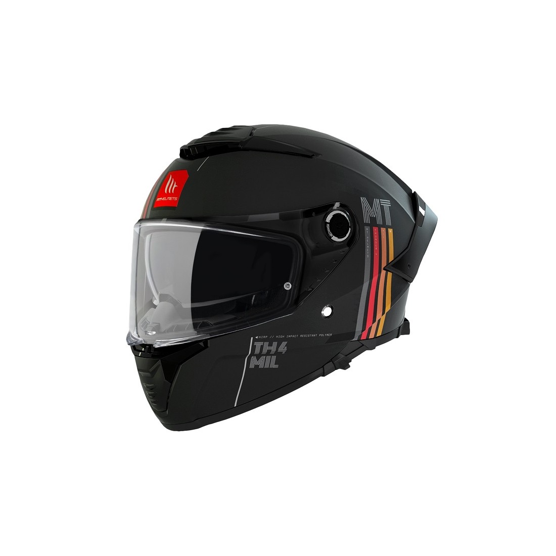 CASCO MT FF118SV THUNDER 4 SV MIL A11 NEGRO MATE TALLA CASCO XS