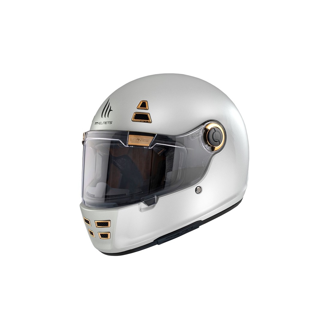 CASCO MT FF119 JARAMA SOLID A0 BLANCO PERLA BRILLO TALLA CASCO XS