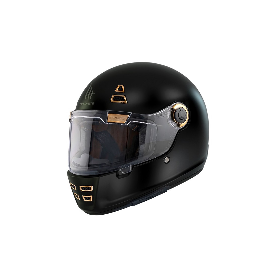 CASCO MT FF119 JARAMA SOLID A1 NEGRO MATE TALLA CASCO XS