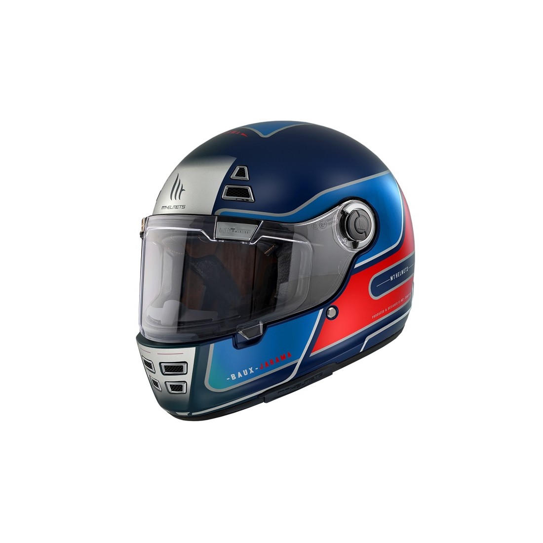CASCO MT FF119 JARAMA BAUX D7 AZUL MATE TALLA CASCO XS
