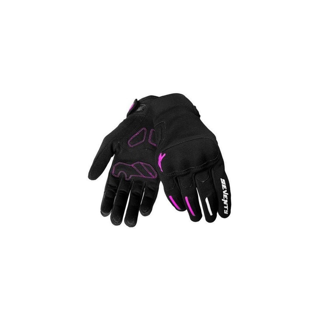 GUANTES SD-C42 ASPHALT VERANO MUJER NEGRO/FUCSIA TALLA GUANTES XS