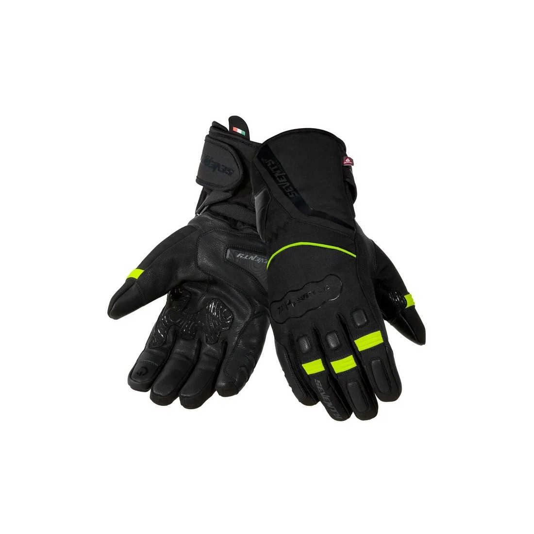 GUANTES SD-T7 GOBI HOMBRE NEGRO/AMARILLO FLÚOR TALLA GUANTES S