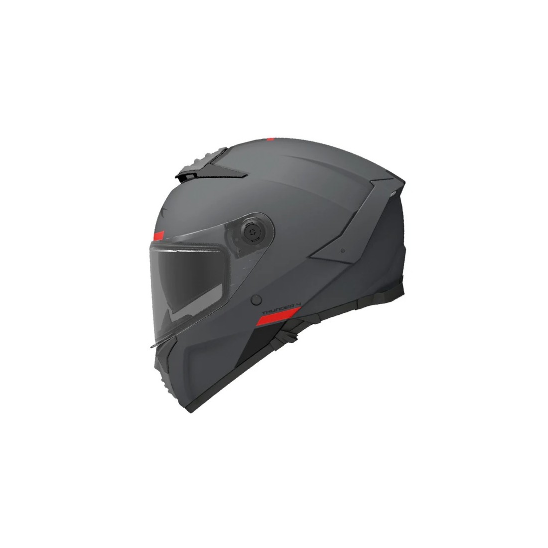 CASCO MT FF118SV THUNDER 4 SV SOLID A12 GRIS MATE TALLA CASCO XS
