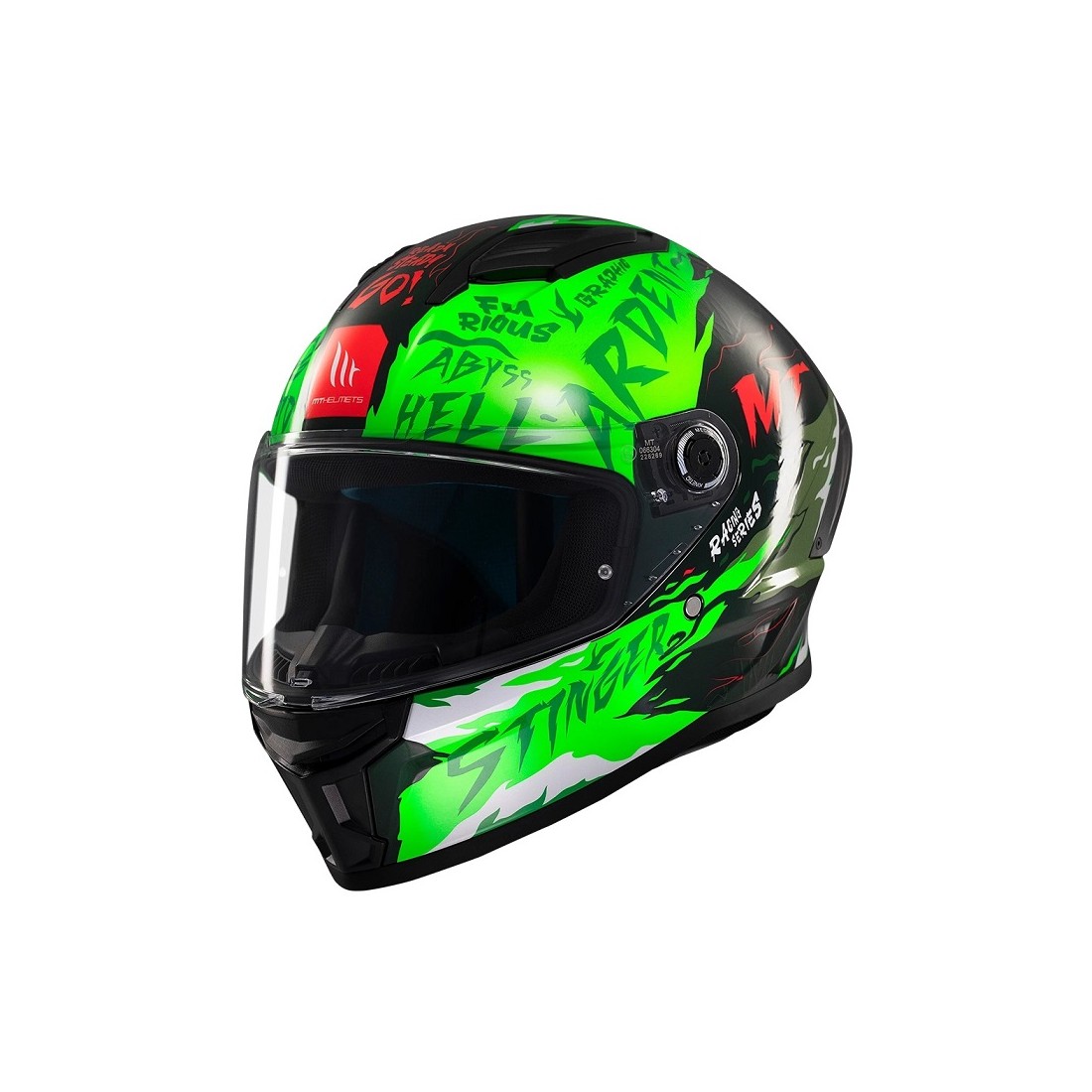 CASCO MT FF126 STINGER 2 ARDENT C6 FLUOR BRILLO TALLA CASCO XXS
