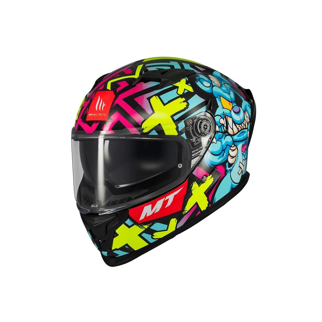 CASCO MT FF128SV BRAKER SV CRAZY TEDDY B7 BRILLO TALLA CASCO S