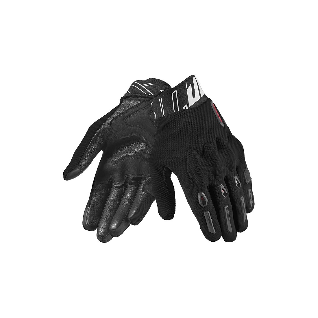 GUANTES SD-N66 FULLGAS VERANO NAKED HOMBRE NEGRO/ROJO/BLANCO TALLA GUANTES S