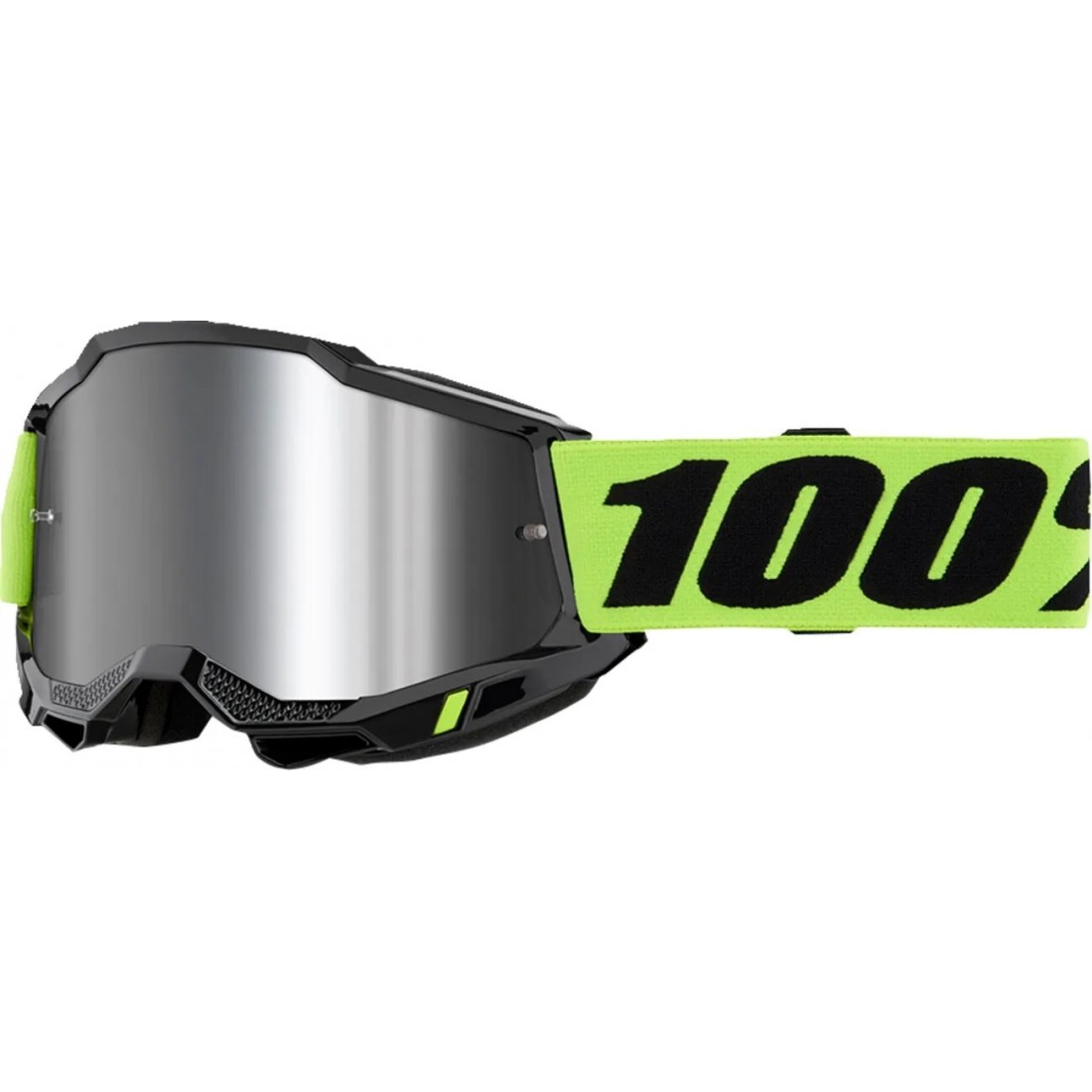 Gafas 100% Accuri2 Amarillo Flúor Mirror Silver