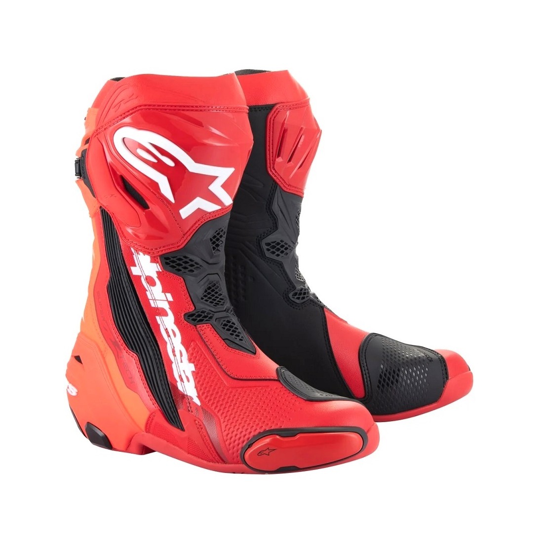 Botas Alpinestars Supertech R Rojo Flúor/Negro TALLA BOTAS 37