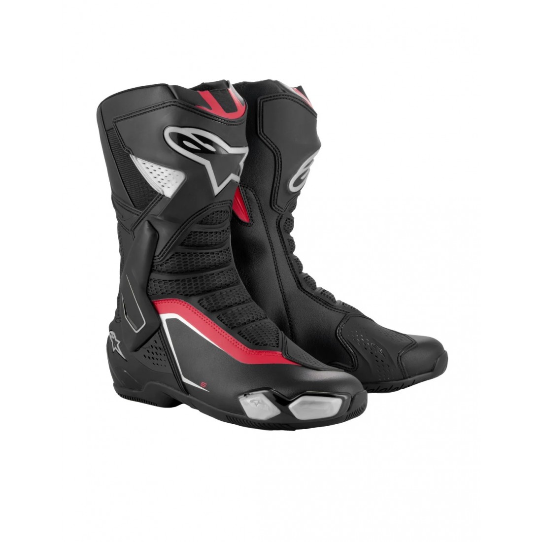 Botas Alpinestars SMX-6 V3 Negro/Plata/Rojo TALLA BOTAS 36