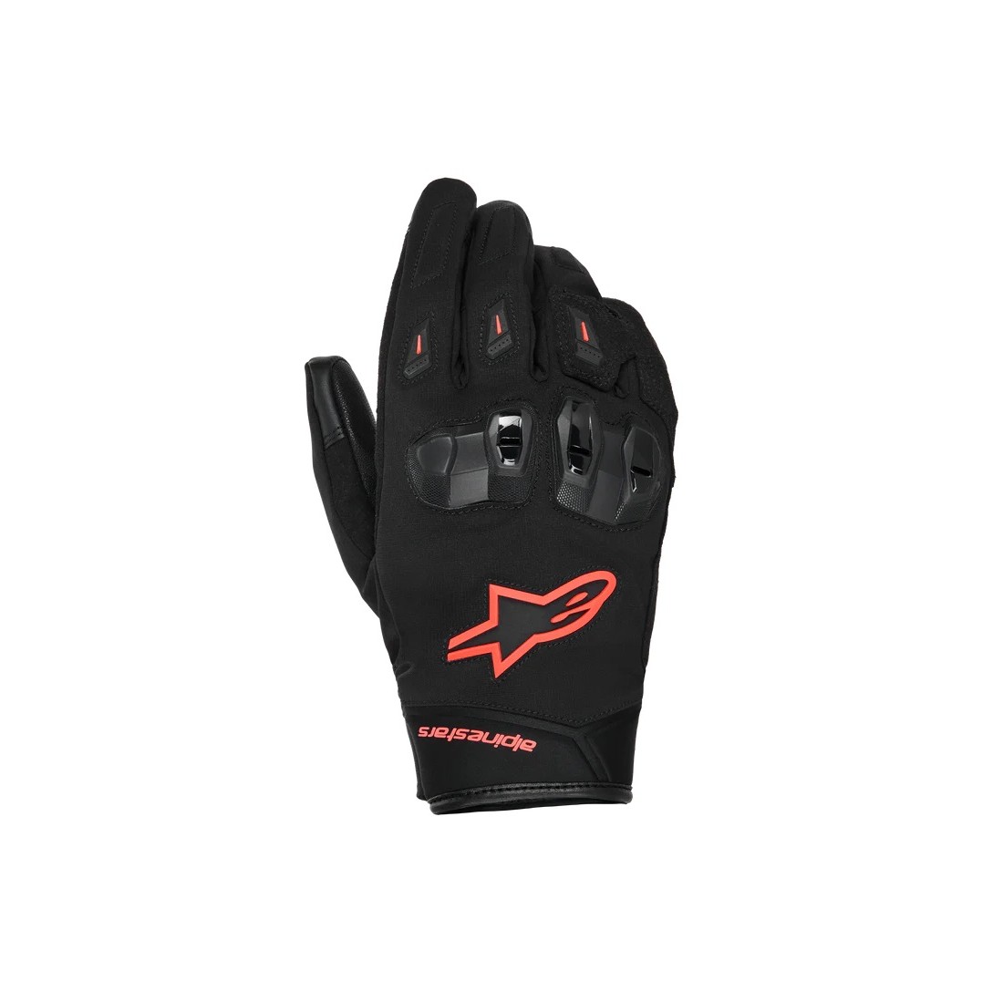 Guantes Alpinestars SP X Z Impermeables Negro/Rojo Flúor TALLA GUANTES S
