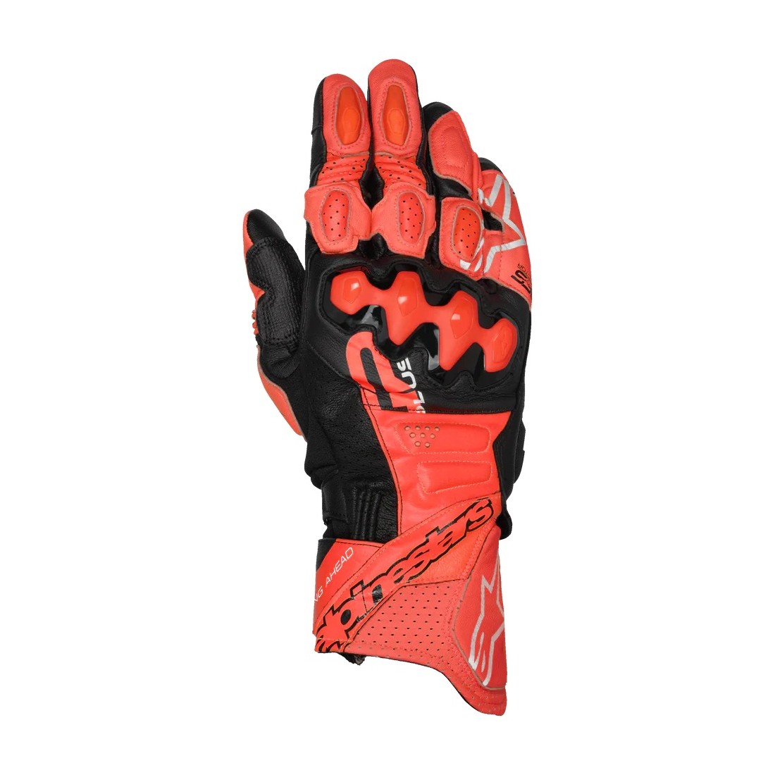 Guantes Piel Alpinestars Gp Plus R V3 Rojo Brillo/Negro TALLA GUANTES S