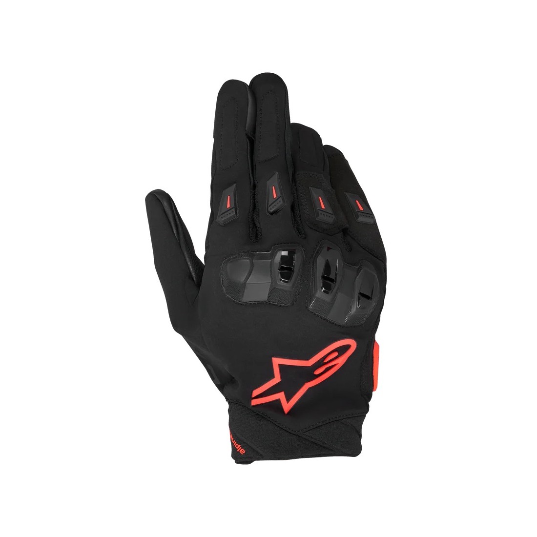 Guantes Alpinestars SP X 3 Negro/Rojo Flúor TALLA GUANTES S