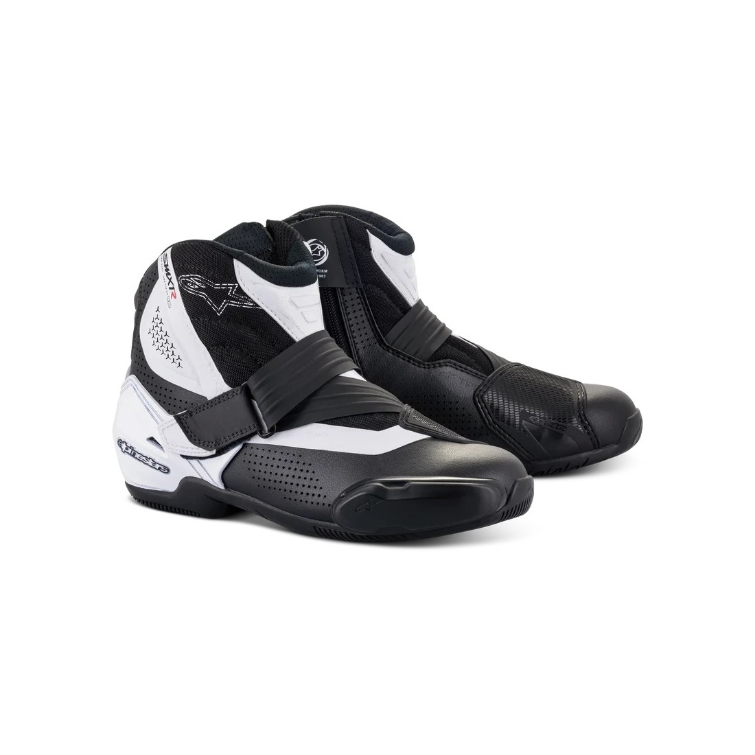 Botas Alpinestars SMX-1 R V2 Ventiladas Negro/Blanco TALLA BOTAS 38