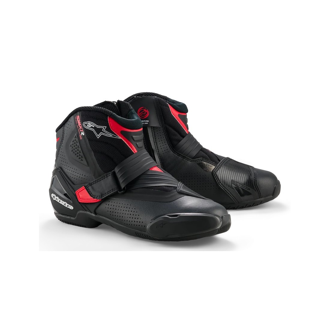 Botas Alpinestars SMX-1 R V2 Ventiladas Negro/Rojo TALLA BOTAS 38