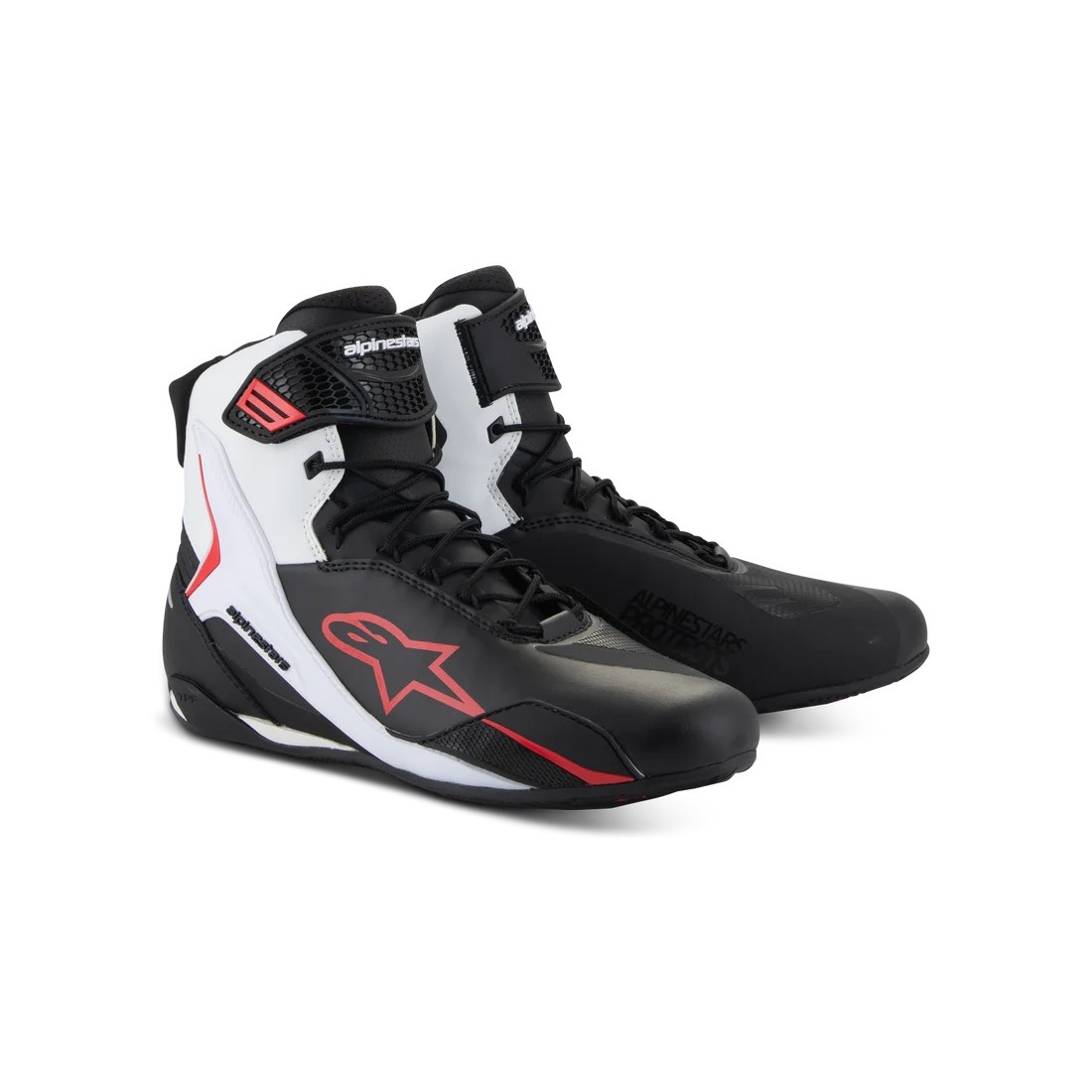 Zapatos Alpinestars Faster-4 Negro/Blanco/Rojo TALLA ZAPATILLAS 38
