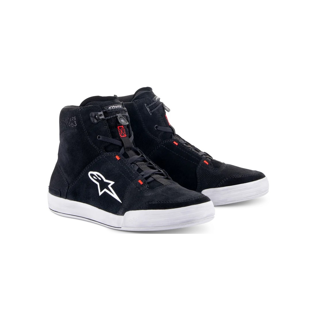 Zapatos Alpinestars Chrome Negro/Gris Frío/Rojo Flúor TALLA ZAPATILLAS 38